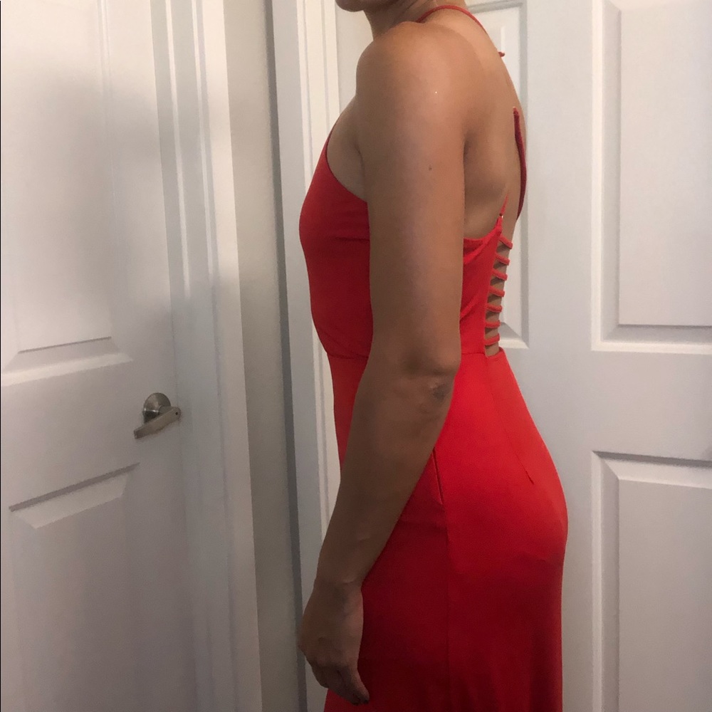 Red Backless Gown - Picture 3 of 5